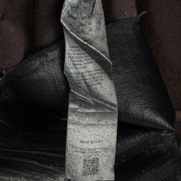 Rick Owens "Luxor" FW/23 Black Coated Strapless Bustier Mini Dress - Picture 11 of 12